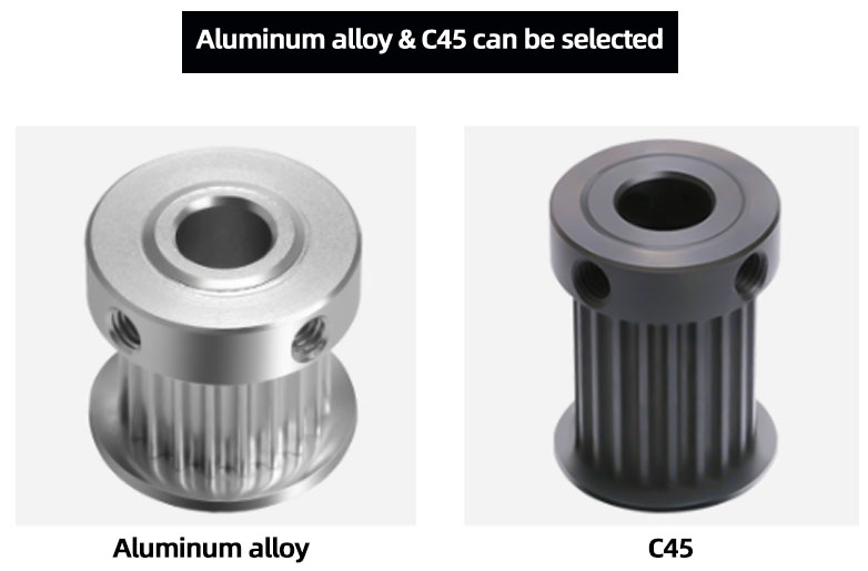 Vietnam Factory Custom Aluminum Cogged Pulley and Belt Tariff-free