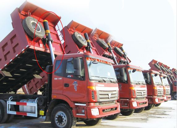 Vietnam Factory Front Top Lifting Hydraulic Cylinder for Heavy Duty Dump Truck 8X4 Semi Trailer Tariff-free