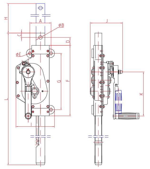 MJW Series 1.5t 3t Hang Steel Jack Durable Safe Stainless Mechanical Chinese Manufacturers Tariff-Free ODM Customization Support
