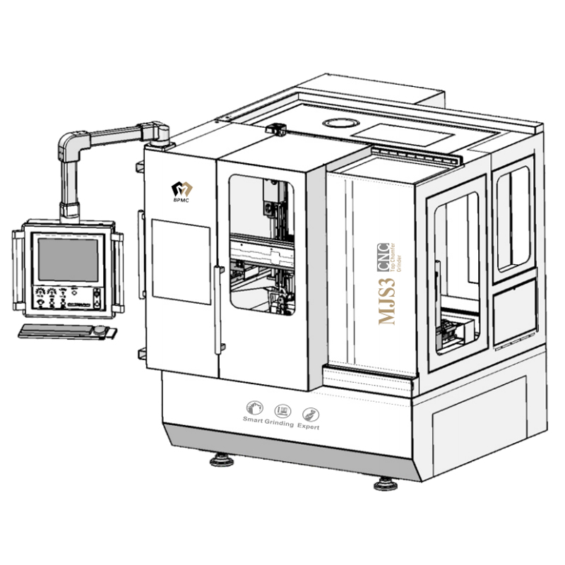 MJS3 Vertical CNC Machining Center Full-automatic Lathe Twin Spindles Roller Grinding Tap Chamfer Grinder 220V Fanuc Tariff-Free