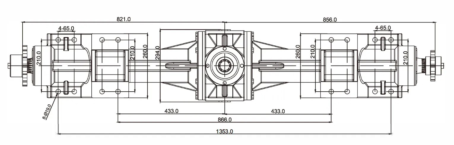 And Harvester Agricultural Machinary Gear Drive Round Baler Gearbox Speed Reducer for Sale Made in Vietnam