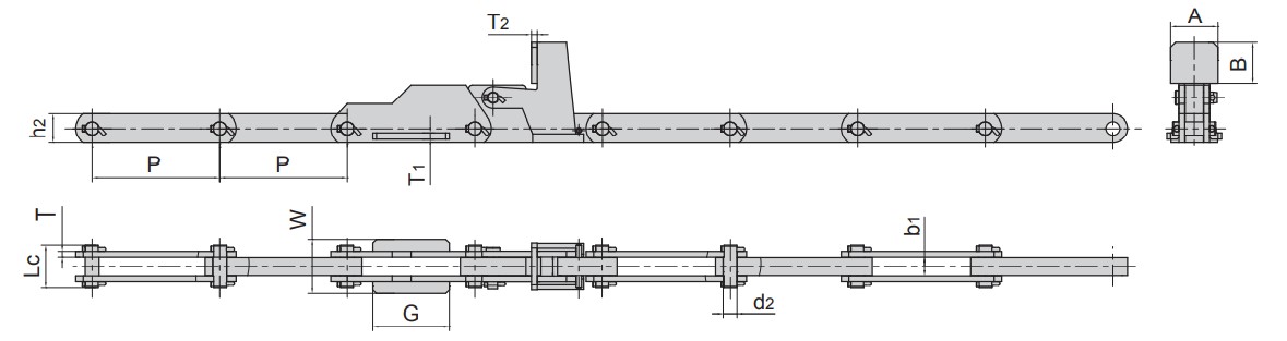 Tariff-free Guaranteed Quality Proper Price BC300/400F1 BC350F1 Conveyor Chains for Steel Mill Made in Vietnam
