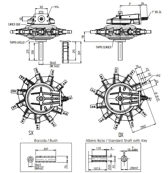 Tariff-Free Side-Delivery Rake Gearbox