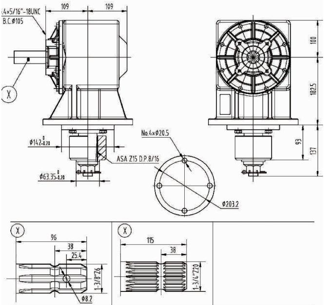 Vietnam-Made RC71 Series 70HP Gearbox for Rotary Cutter for Agricultural Use