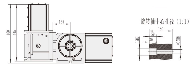 Vietnam Manufactory RT-170 CNC Machining Center Parts Used Milling Machine With Turntable Rotary Table Engine As Core Component