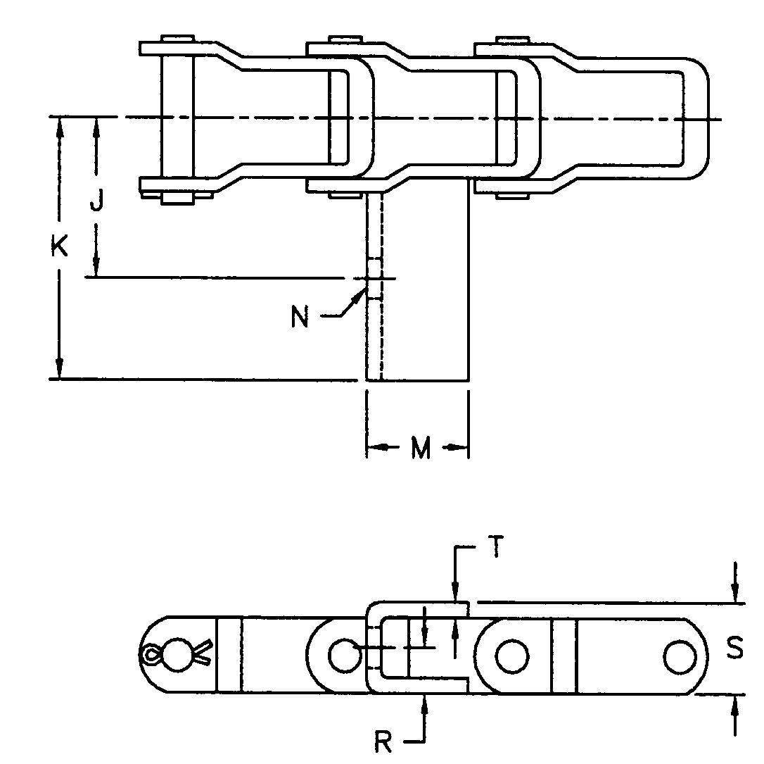 Tariff-free AL662-G50 AL667X-G50 Agricultural Steel Pintle Chain With G50 Attachment Made in Vietnam
