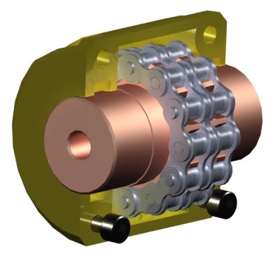 Chain and Sprocket Coupling Tariff-free