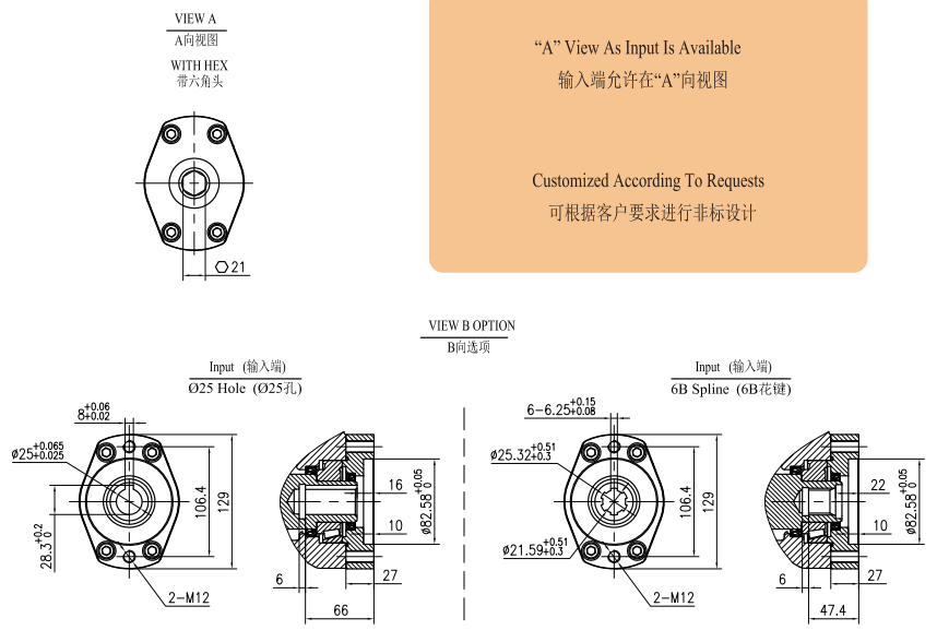 Tariff-free JE17 Ratio 104:1 Slewing Gearbox Reducer Worm Gear Slew Drive