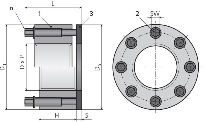 High-strength GT Series Multi-Jackbolt Tensioners Standard Nut Tensioner Made in Vietnam