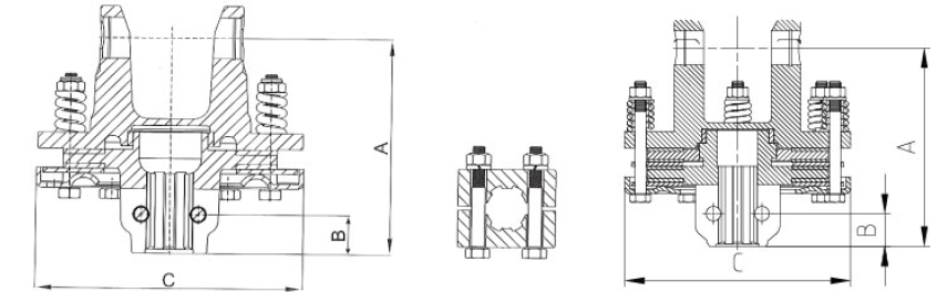 Vietnam  PTO Shaft Parts ED Series Clamp Bolt Clutch for Agricultural Machines With Customer Choice Friction Disc Tariff-free