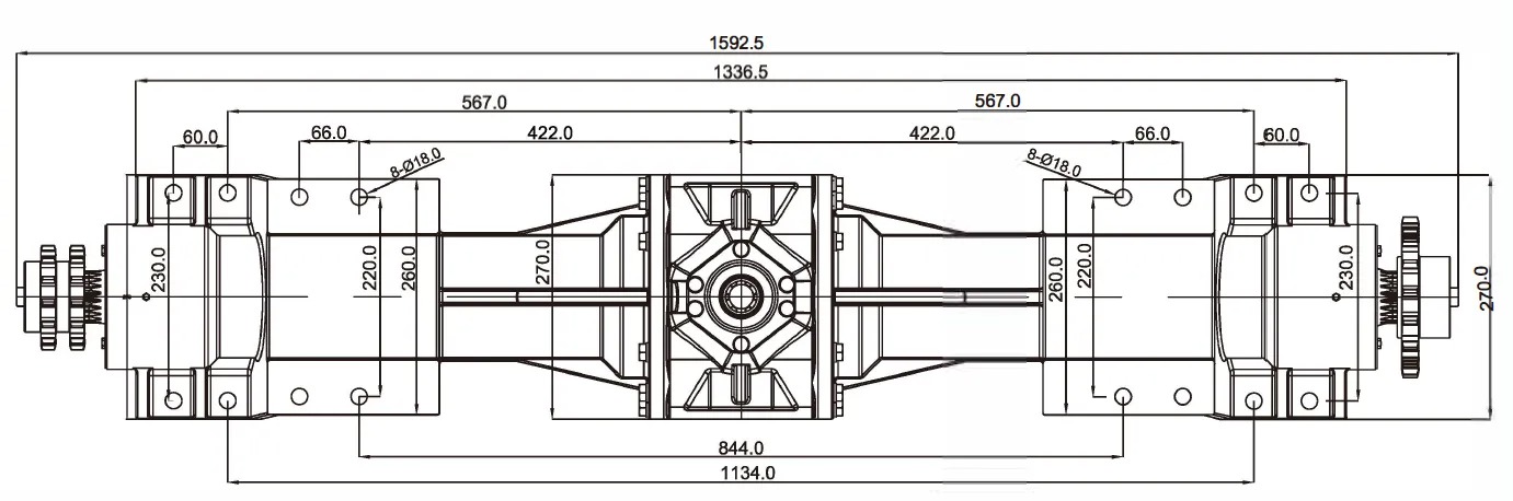 Agricultural Machinery Round Baler Gearbox Speed Reducer Tariff-Free Sale Essential Component for Harvester Gear Drive