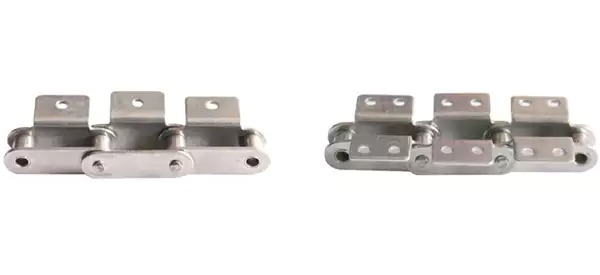 Tariff-free Transmission Stainless Steel Double Pitch Conveyor Chain With Attachments Made in Vietnam