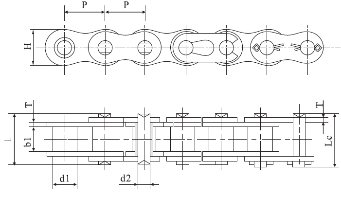 Tariff-free 04C Stainless Engineering Plastic Inner Link Chain  Made in Vietnam