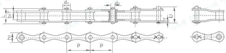 Tariff-free Agricultural Conveyor S Series S32 S42 S45 S52 S55 S55R S62 S77 S88 Roller Chain Made in Vietnam
