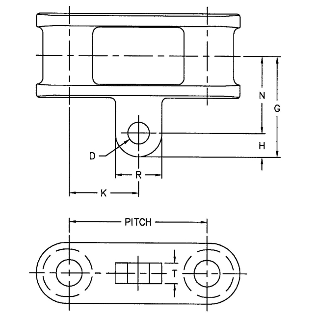 Tariff-free C55-A22 C188-A22 C Type Combination Chain With A22 Attachment Made in Vietnam