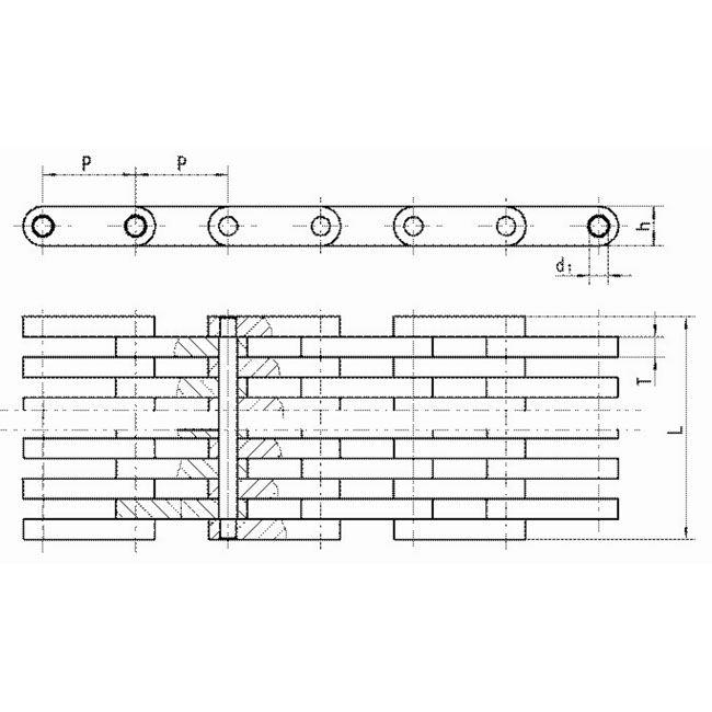 Tariff-free 9JH72T01 9JH11T01 Leaf Pin Chain for Metallurgy and Steel Industry Made in Vietnam