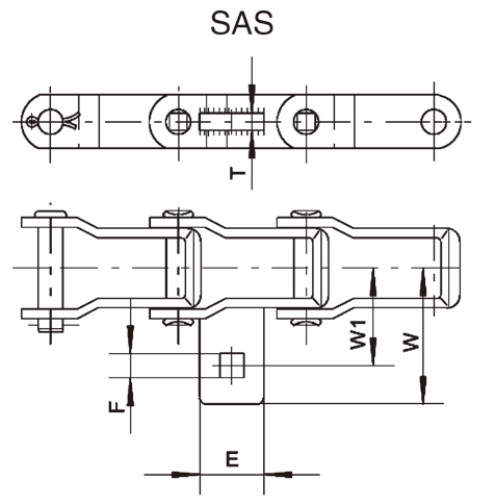 Tariff-free Agricultural 667X 667XA Steel Pintle Chains and Sprocket With SAS Attachment for Snow Remover Made in Vietnam