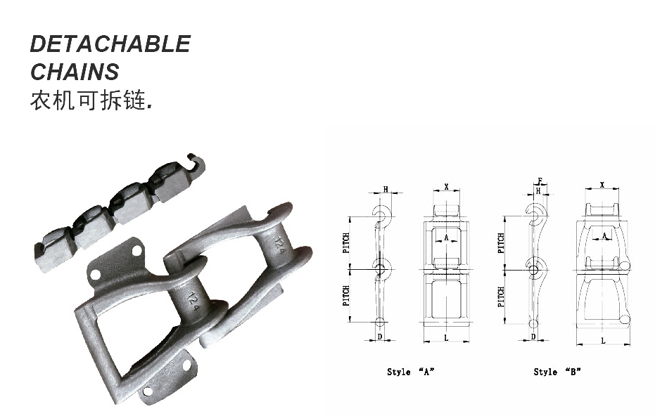 Tariff-free Steel #52 Agricultural Detachable Chain Made in Vietnam