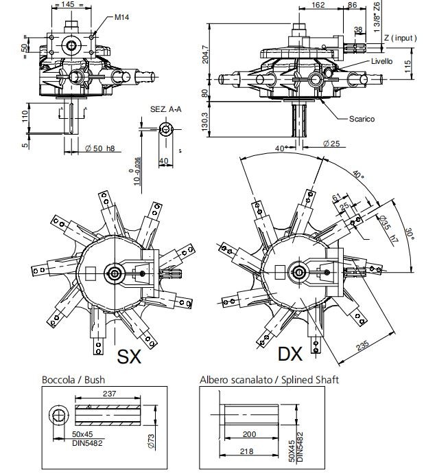 Tariff-Free Side-Delivery Rake Gearbox