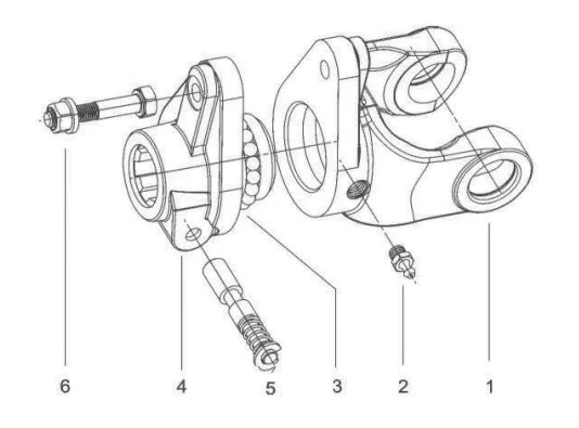 Competitive Price Shear Bolt Torque Limiter for PTO Shaft Tariff-free Made in Vietnam