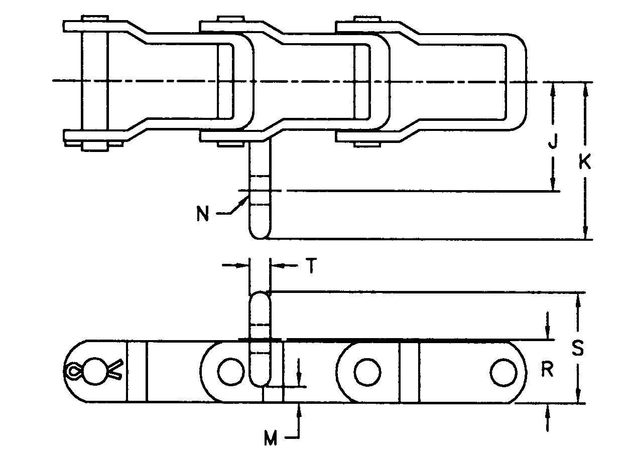Tariff-Free AL662-G30S Agricultural Steel Pintle Chain with G30S Attachment Made in Vietnam for Transmission Use