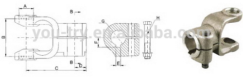 Vietnam  PTO Shaft Spare Parts Splined York Tariff-free