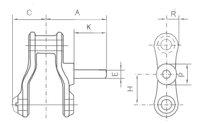 Tariff-free 452 477 Class Pintle Chain With D5 Attachment Made in Vietnam