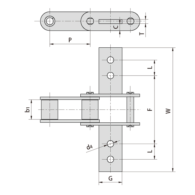 Tariff-free CA550K8 CA550K9 Agricultural Steel Conveyor CA550 Roller Chains With K8 K9 Attachment Made in Vietnam