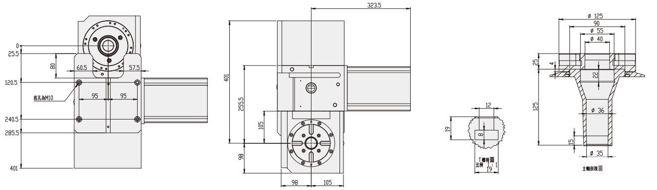WT-RT125 5 Axis CNC Machining Center Tariff-Free Vietnam-made Turntable Rotary Table for Milling Machine Parts