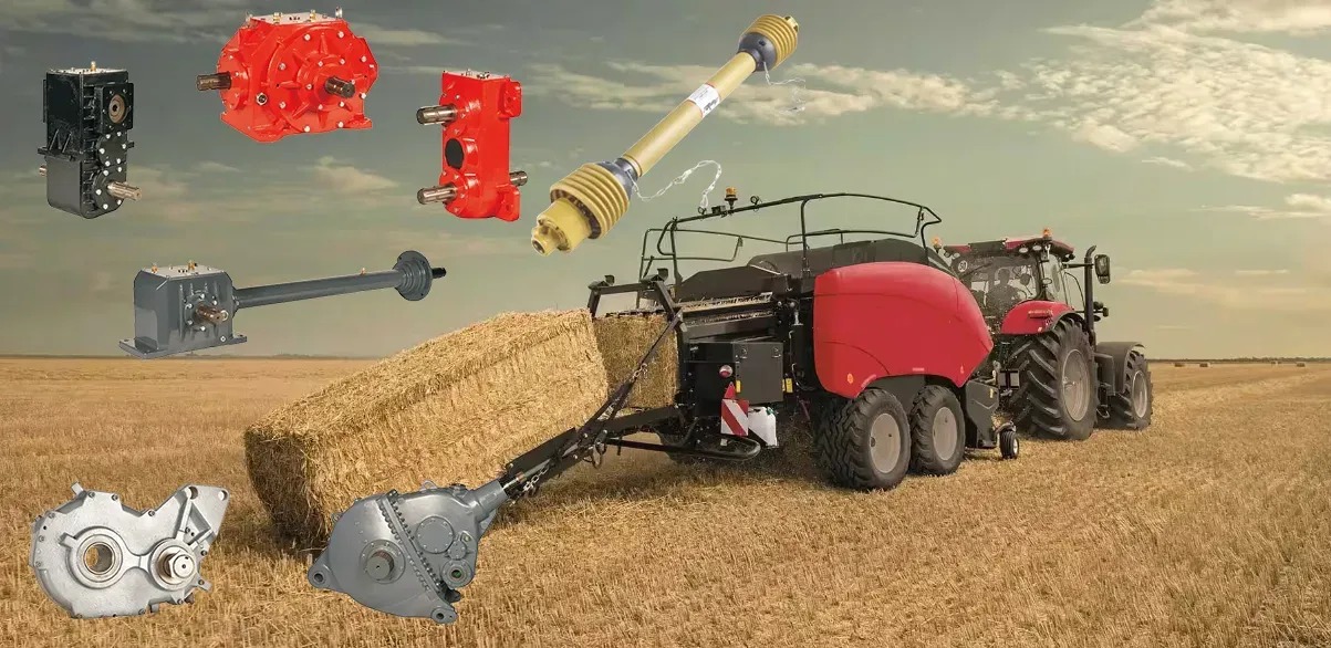 Fully Automatic Gearbox for Agricultural Machine Square Hay Rakes Round Straw Balers Tariff-free