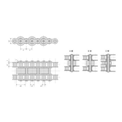 Tariff-free Stainless Steel Triplex Row Conveyor Chains With Special Rollers Made in Vietnam