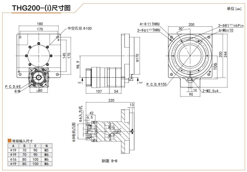 THG200 Hollow Rotary Actuator Servo Motor for High Precision Planetary Gearbox Tariff-Free for Machinery Industries