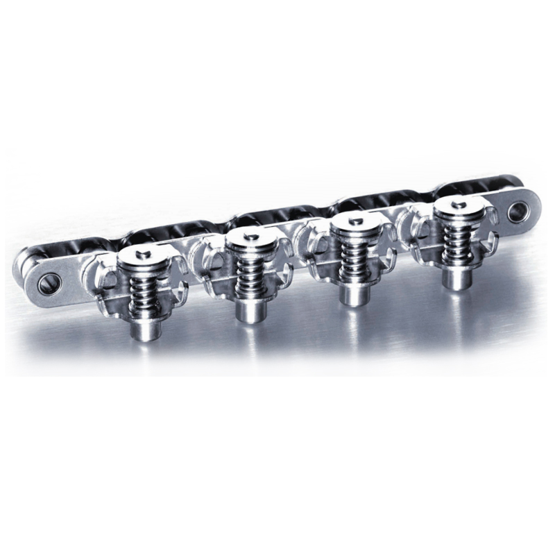 New Button Clamp (Type H) 10B1GC-H Stainless Steel Gripper Roller Chain for Form Fill and Vacuum Seal Wrapping Made in Vietnam
