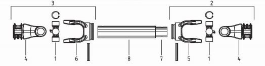 Vietnam Friction Clutch Joint Pto Shaft for Tractor Machine Spare Engine Parts Tariff-free