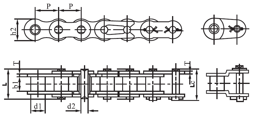 Tariff-free SS24A-1 a Series Stainless Short Pitch Precision Single Roller Chain  Made in Vietnam