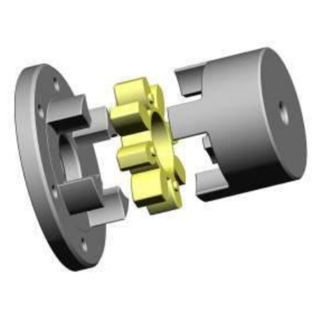 Metal Rotex Type GR / GE Flexible Shaft Coupling With PU or Rubber Spider Elastic Element Jaw Couplings Made in Vietnam