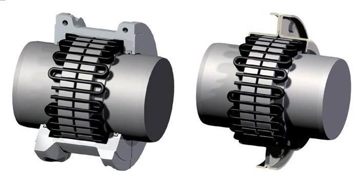 Vertical Split Cover Design Standard JSB Type Flexible Grid Coupling Made in Vietnam
