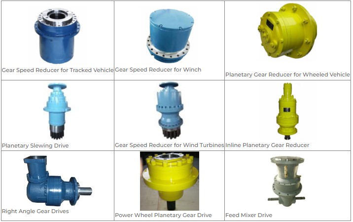 Vietnam Factory Hydraulic Tracked Vehicle Power Wheel Winch Gear Drive Planetary Gearbox Speed Reducer