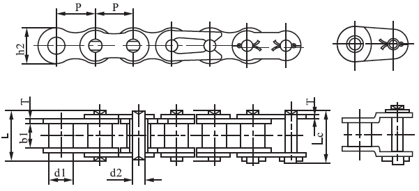 Tariff-free SS56B-1 B Series Stainless Short Pitch Precision Single Roller Chain  Made in Vietnam