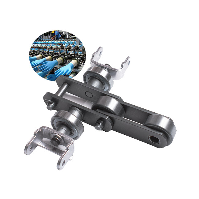 Tariff-free Double Former Rubber Conveyor Chain for Mittens Industry Made in Vietnam