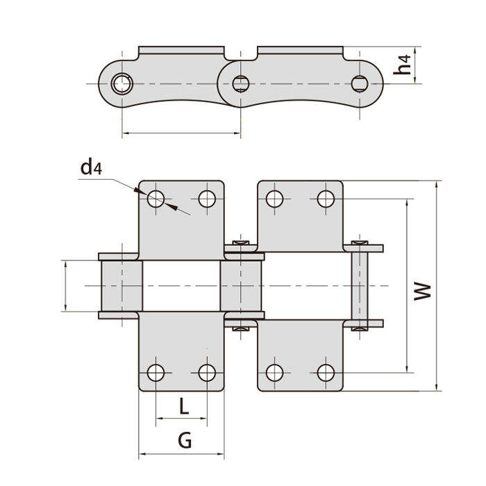 Tariff-free S Type S88K2F1 S62K2F1 Steel Agricultural Conveyor Roller Chain With K2 F1 Attactment Made in Vietnam