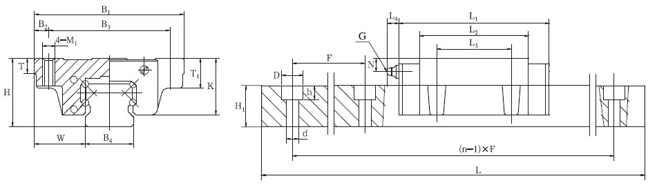 Factory GGB-AB/ABL 4 Direction Equal Load Ball LM Linear Guideway Guide Rail for CNC Machine Tool Lathe Vietnam Tariff-free