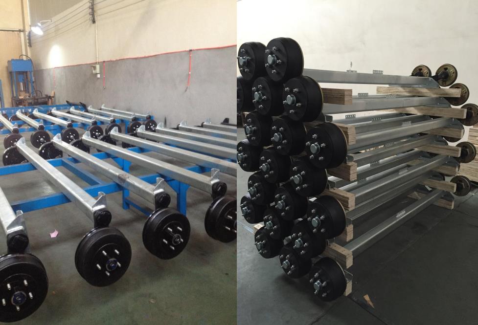 Hot Sale Custom Agricultural 750kg Small Semi Shaft Half-axis Brake Bridge for Boat Trailer Tariff-free