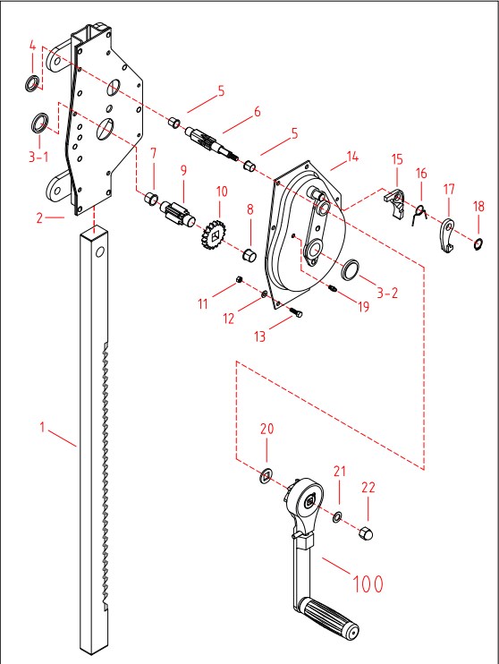 MJW Series 1.5t 3t Hang Steel Jack Durable Safe Stainless Mechanical Chinese Manufacturers Tariff-Free ODM Customization Support