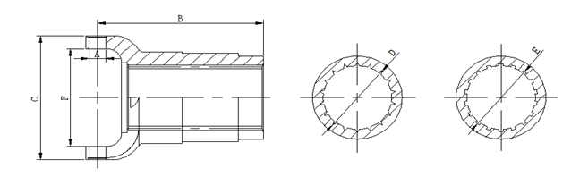 Auto Part Cardan Yoke 3-3-1481KX Series 1410 Tariff-free Made in Vietnam