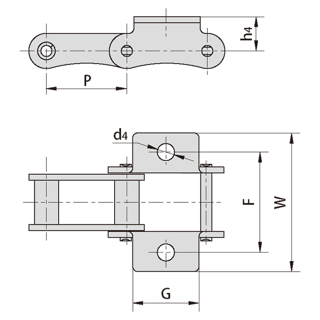 Tariff-free LV40K1 Agricultural Steel Conveyor Roller Chains With Attachment Made in Vietnam
