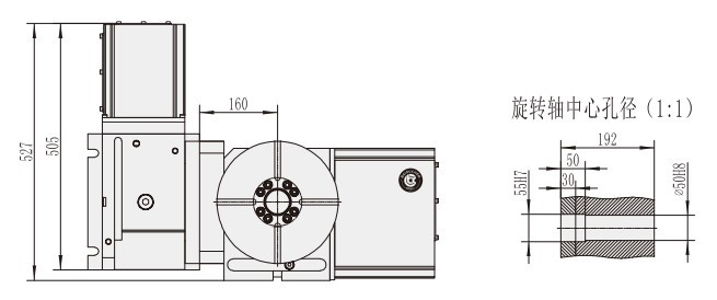 RT-250 Machine Machining Center Parts Turntable Rotary Table for CNC Machinery Vietnam Manufactory