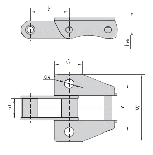 Agriculture CA550K39M CA550K39MF3 CA550HK39M CA557K39M CA557K39MF1 Steel Conveyor Chain Made in Vietnam