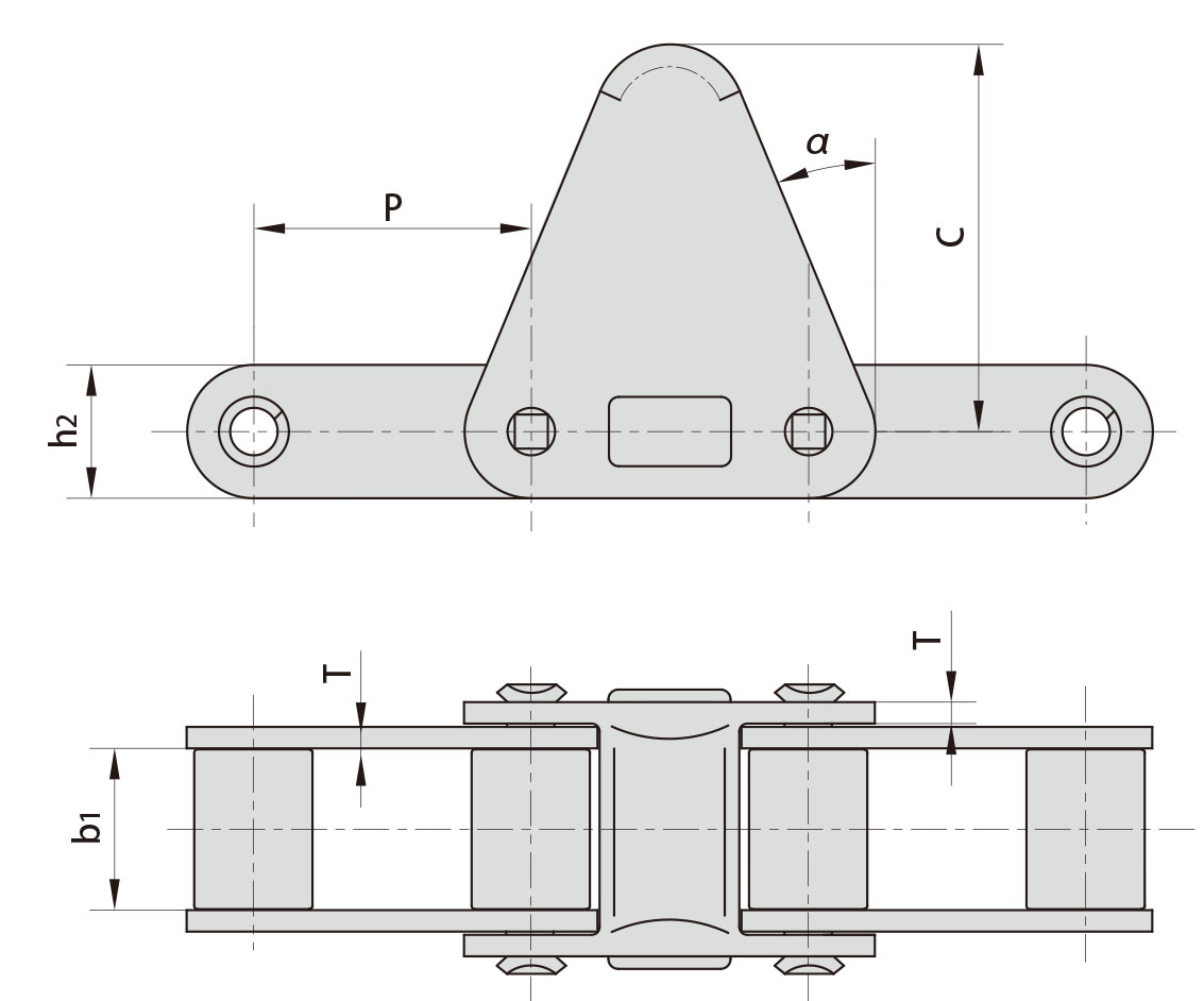 CA620-C30E Agricultural Steel Conveyor Chains With C30E Attachment Tariff-Free for Industrial and Farm Use Made in Vietnam