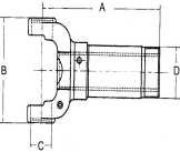 Vietnam 1610 Series Slip Yoke Steel Balancing Cardan Shaft Replacement for Spicer 5-3-2261KX
